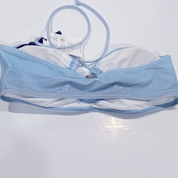 Dkny Women's Colorblocked Bandeau Bikini Animal Print Top Swimsuit Small - Picture 12 of 13